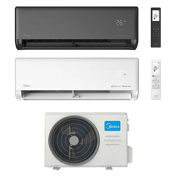 Midea EZ 2.6/2.9 kW šilumos siurblys (antracito spalva) | EZB-09RD6-I - EZ-09RD6H-O
