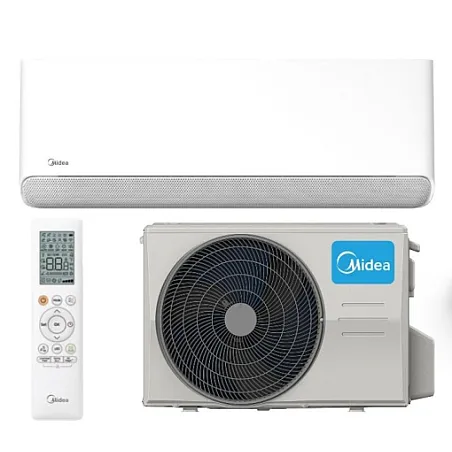 MSC1BIU-12HRFN8-QRD1GW/MOX104-12HFN8-QRD6GW – Midea BREEZELESS E bevėjis oras–oras šilumos siurblys