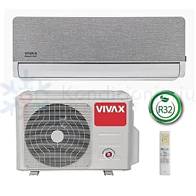 ACP-12CH35AEHI Silver VIVAX 3.5/3.8 kW oro kondicionierius - šilumos siurblys