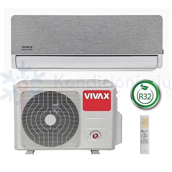 ACP-18CH50AEHI Silver VIVAX 5.3/5.6 kW oro kondicionierius - šilumos siurblys