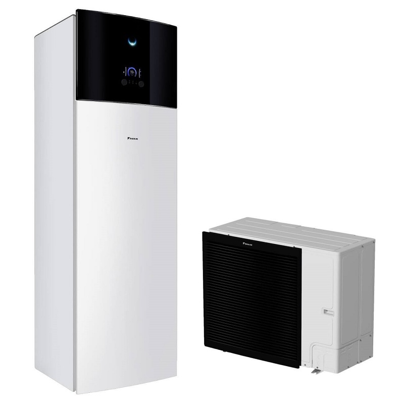 EBVH11S18D6V - ERLA11DW1 Daikin Altherma 3 R 12.44 kW oras-vanduo šilumos siurblys su 180 L talpa