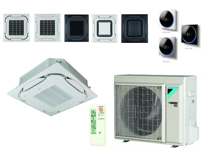 FCAG60B-RXM60R Daikin kasetinis Round Flow 5.7/7.0 kW kondicionierius FCAG60B-RXM60R Daikin kasetinis Round Flow 5.7/7.0 kW kondicionierius