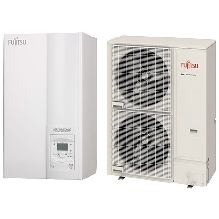 WSYG140DG6-WOYG112LHT Fujitsu 10.8 kW šilumos siurblys oras-vanduo WSYG140DG6-WOYG112LHT Fujitsu 10.8 kW šilumos siurblys oras-vanduo