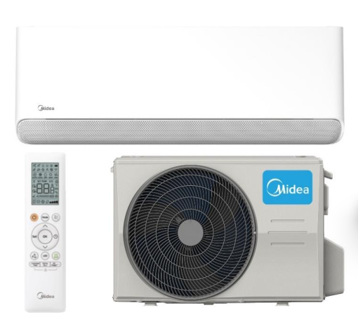 MSC1BIU-12HRFN8-QRD1GW/MOX104-12HFN8-QRD6GW – Midea BREEZELESS E bevėjis oras–oras šilumos siurblys