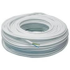 Kabelis baltas apvalus 3x1.5 (100 m)