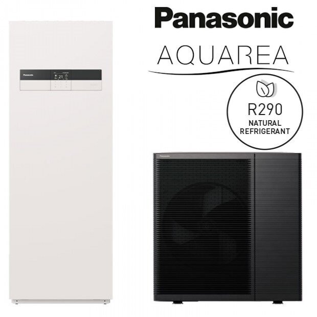 WH-ADC0509L6E5 / WH-WDG09LE5 Panasonic L kartos 9.0 kW oras-vanduo šilumos siurblys su integruota vandens talpa