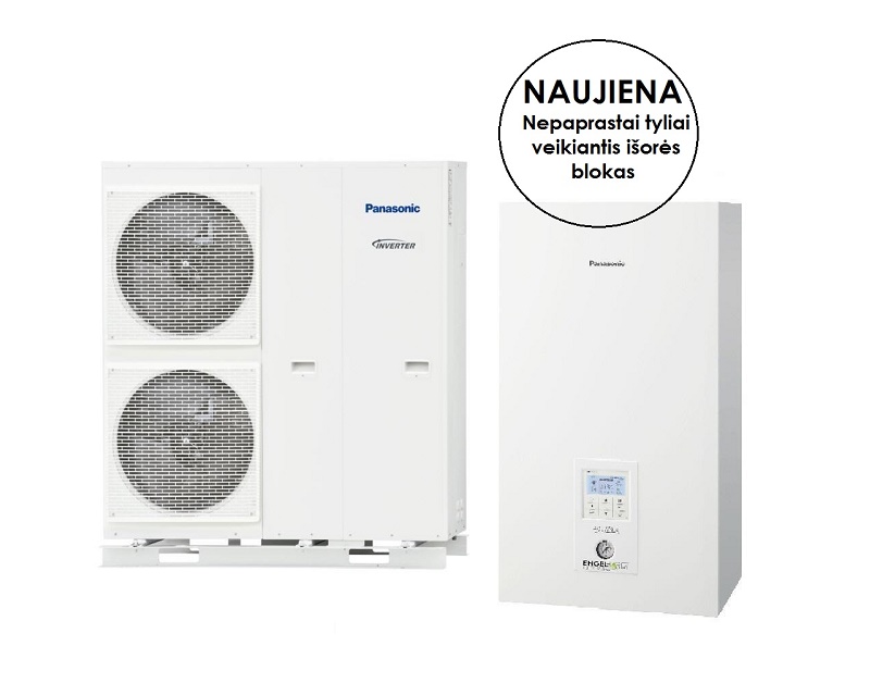 WH-SQC16H9E8 / WH-UQ16HE8 Panasonic Bi-Bloc T-CAP 16.0 kW oras-vanduo šilumos siurblys
