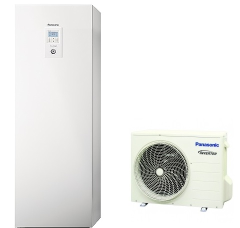 WH-ADC0309J3E5C / WH-UD05JE5 Panasonic 5.0 kW oras-vanduo šilumos siurblys su integruota vandens talpa