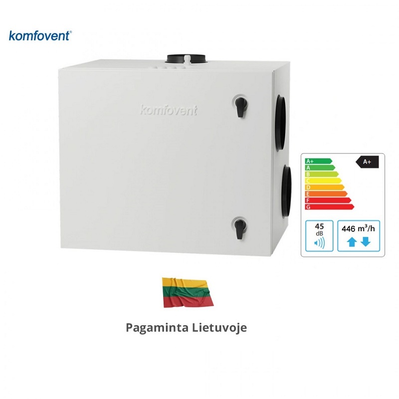 Rekuperatorius KOMFOVENT Domekt R 400 H C6M L/AZ F7/M5