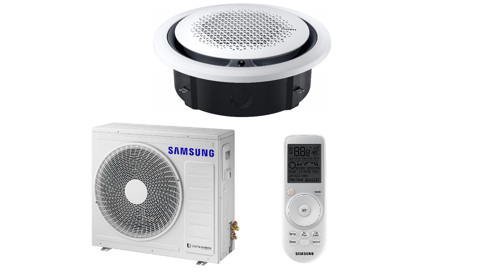 AC071RN4PKG/EU-AC071RXADKG/EU Samsung 360 kasetinio tipo 7.1/8.0 kW šilumos siurblys