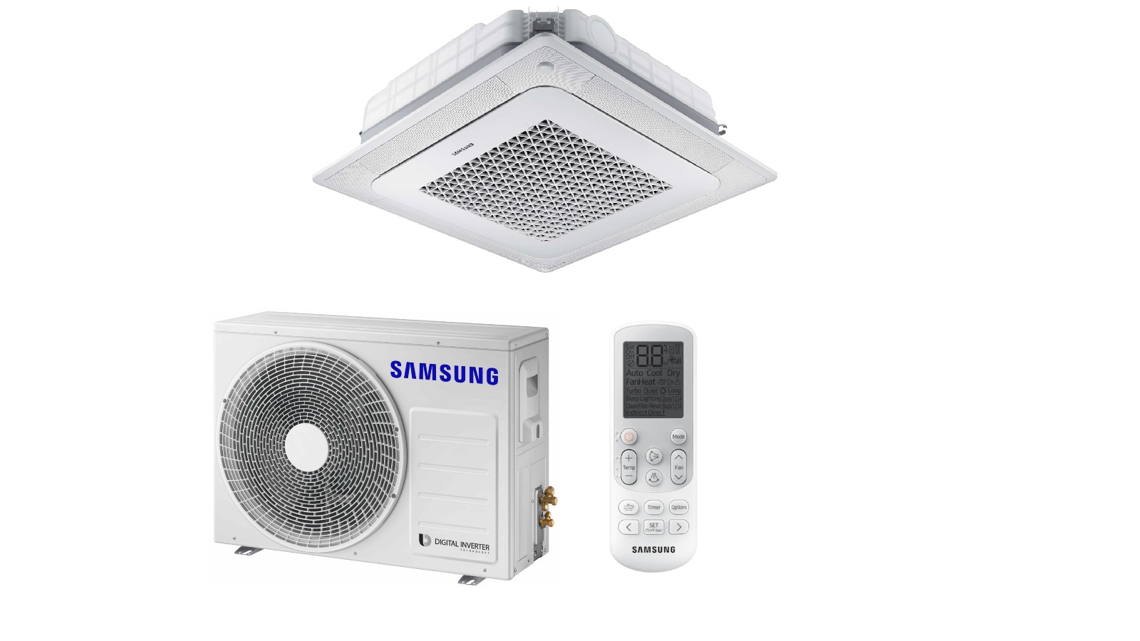 AC071RN4DKG/EU-AC071RXADKG/EU SAMSUNG bevėjis 4-krypčių 7.1/8.0 kW kasetinis šilumos siurblys