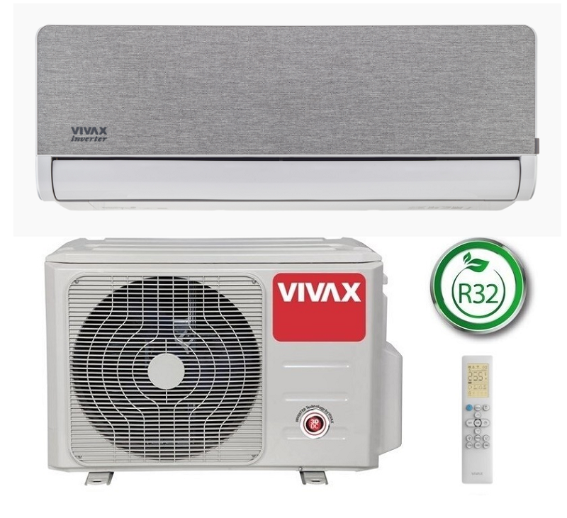 ACP-18CH50AEHI Silver VIVAX 5.3/5.6 kW oro kondicionierius - šilumos siurblys