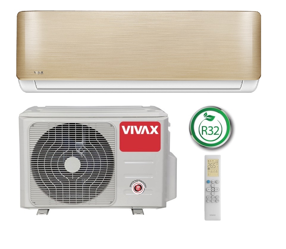 ACP-12CH35AERI Gold VIVAX 3.5/3.8 kW oro kondicionierius - šilumos siurblys